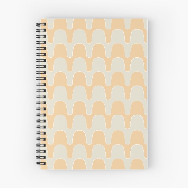 Item preview, Funky Checker Waves - funky lines - beige orange designed and sold by Stephanie Fiona Design.