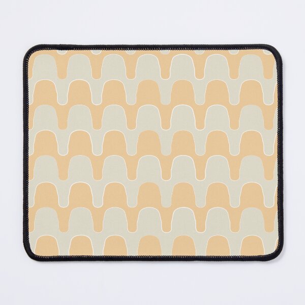 Item preview, Funky Checker Waves - funky lines - beige orange designed and sold by Stephanie Fiona Design.