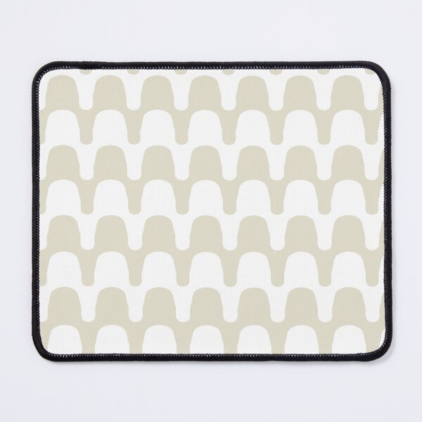 Item preview, Funky Checker Waves - funky lines - beige white designed and sold by Stephanie Fiona Design.