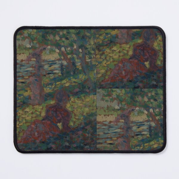 Item preview, Woman in a Park 2 by Georges Seurat: Neo Impressionist Fine Art Print designed and sold by artofuniverse.