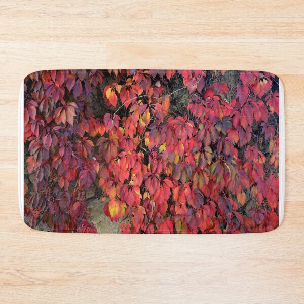 Item preview, Vibrant Red Autumn Leaves Pattern Seamless Nature Background Fall Foliage Texture designed and sold by onubi.