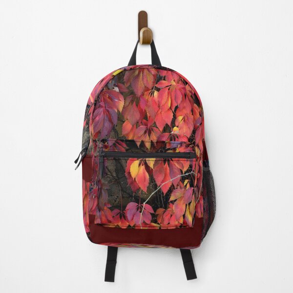 Item preview, Vibrant Red Autumn Leaves Pattern Seamless Nature Background Fall Foliage Texture designed and sold by onubi.