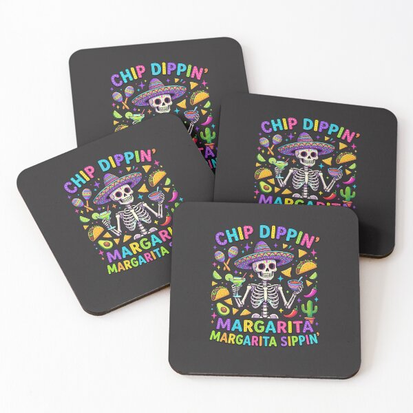 Item preview, Chip Dippin' Margarita Margarita Sippin' Day Of The Dead Skeleton Fiesta designed and sold by FormalDehyena.