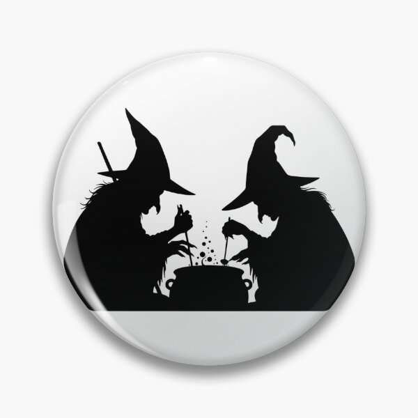 Item preview, The Brewing Duet: Two Witches and a Cauldron Silhouette designed and sold by KrisGraphic45.