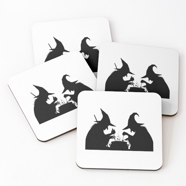 Item preview, The Brewing Duet: Two Witches and a Cauldron Silhouette designed and sold by KrisGraphic45.