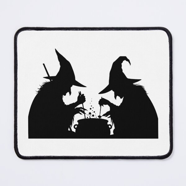 Item preview, The Brewing Duet: Two Witches and a Cauldron Silhouette designed and sold by KrisGraphic45.