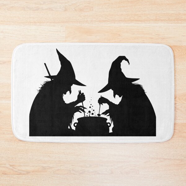 Item preview, The Brewing Duet: Two Witches and a Cauldron Silhouette designed and sold by KrisGraphic45.