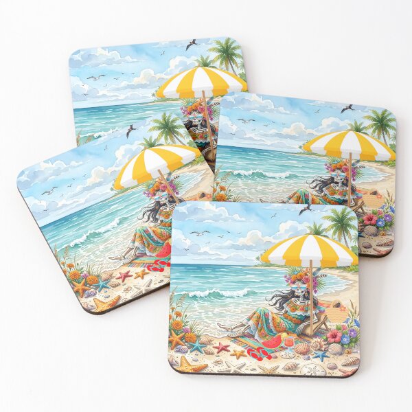 Item preview, Catrina's Tropical Holiday: A Dia de los Muertos Beach Vacation designed and sold by VibranPalette.