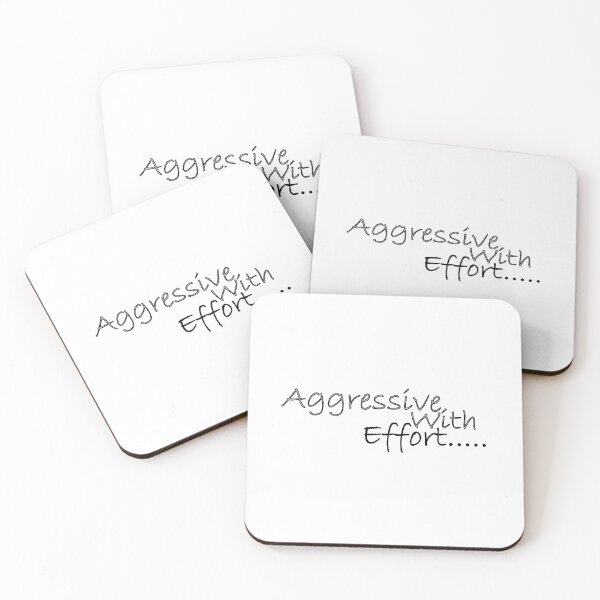 Item preview, Aggressive with effort designed and sold by Positive Mindzet!.