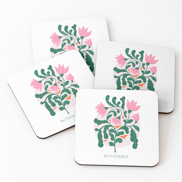Aperçu de l'œuvre Floral - Botanique florale en rose créée et vendue par ArtPlus+.