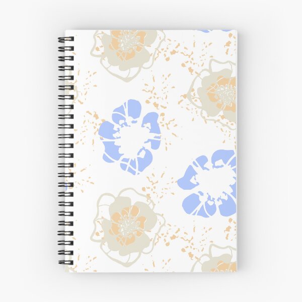 Item preview, Funky Flower - funky lines - blue white designed and sold by Stephanie Fiona Design.