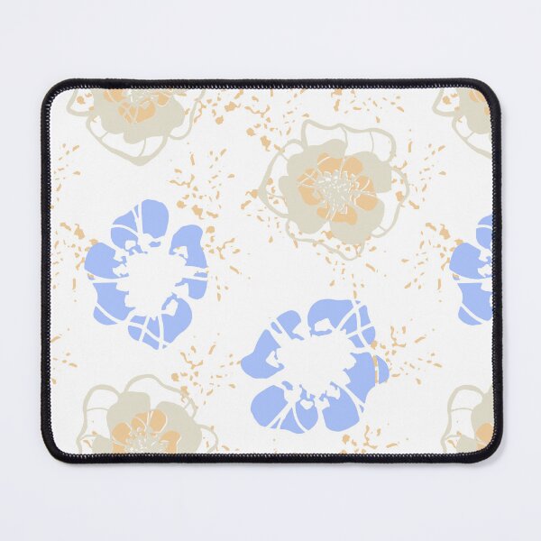 Item preview, Funky Flower - funky lines - blue white designed and sold by Stephanie Fiona Design.