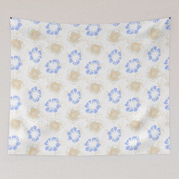 Artikelvorschau, Funky Flower – funky Linien – blau-weiß entworfen und verkauft von Stephanie Fiona Design.