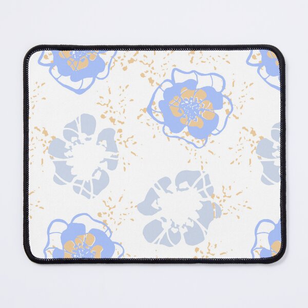 Artikelvorschau, Funky Flower – funky Linien – blau-orange entworfen und verkauft von Stephanie Fiona Design.
