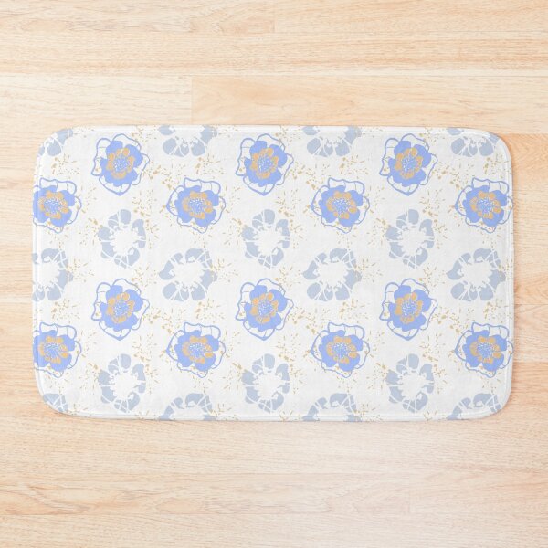 Artikelvorschau, Funky Flower – funky Linien – blau-orange entworfen und verkauft von Stephanie Fiona Design.