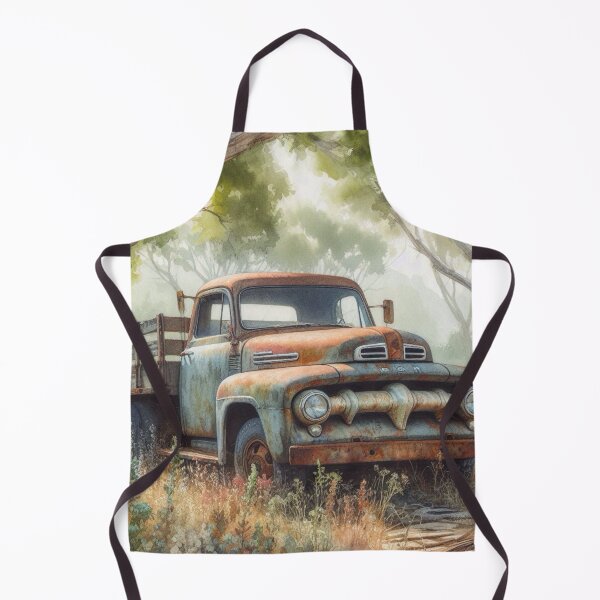 Item preview, Vintage Truck in the Mist designed and sold by TinCatOutPost.