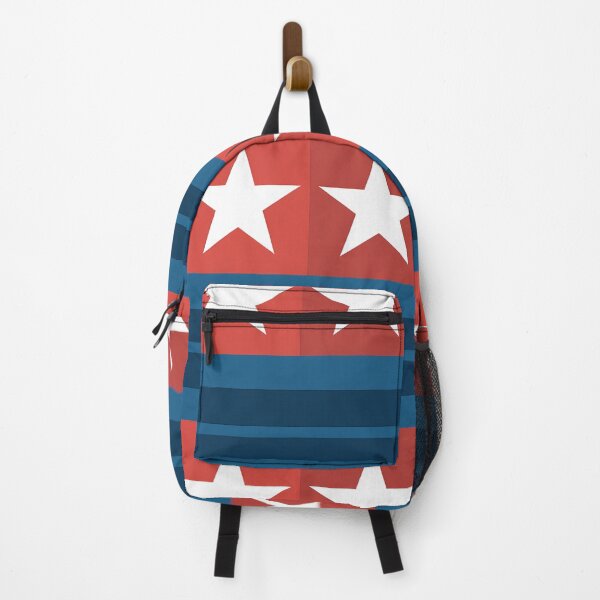 Item preview, Patriotic Star Stripe Pattern Seamless Red White Blue Geometric Design designed and sold by OldGloryForge.