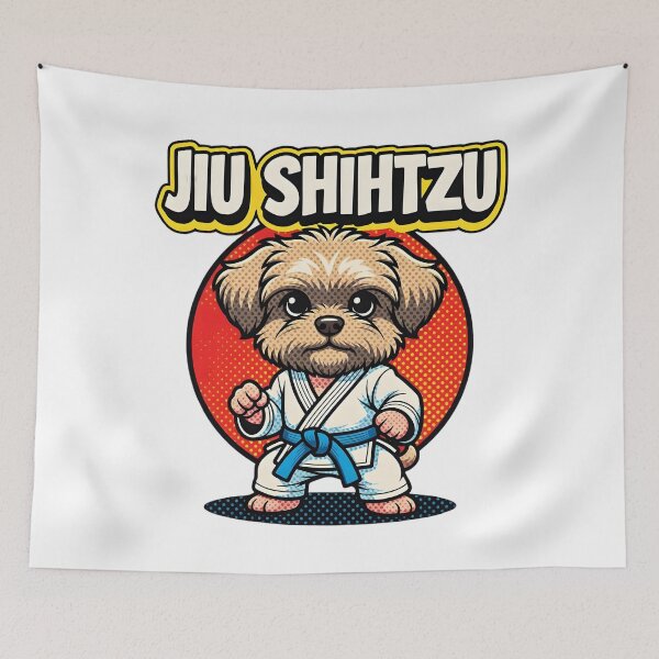 Item preview, Jiu Shihtzu Funny BJJ Shih Tzu Dog designed and sold by TshirtsOnline-.