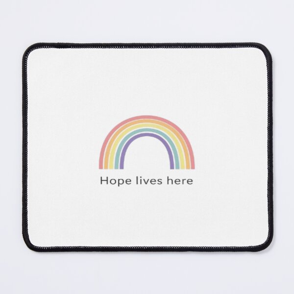 Item preview, Hope Lives Here – Rainbow Illustration designed and sold by Cristhian Almanza.
