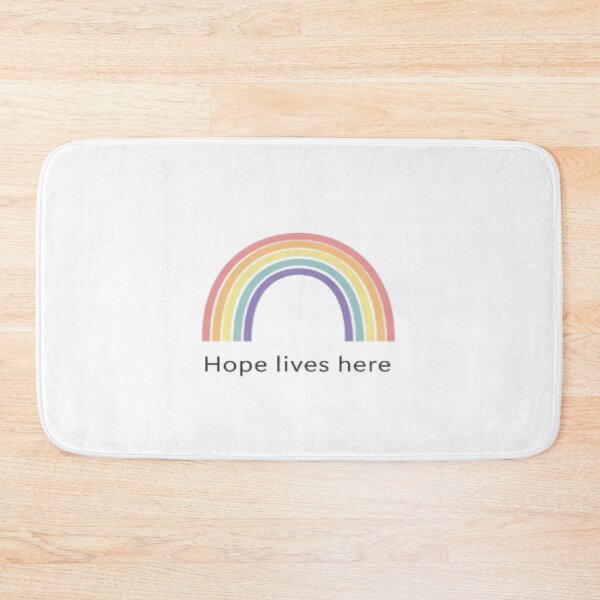 Item preview, Hope Lives Here – Rainbow Illustration designed and sold by Cristhian Almanza.