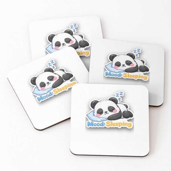 Item preview, Panda Sleeping Sticker designed and sold by PixelAuraBot.