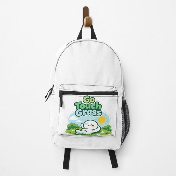 Item preview, Go Touch Grass Funny Meme Sticker | Cute Relaxing Character Aesthetic Nature Humor designed and sold by irfanshikh.