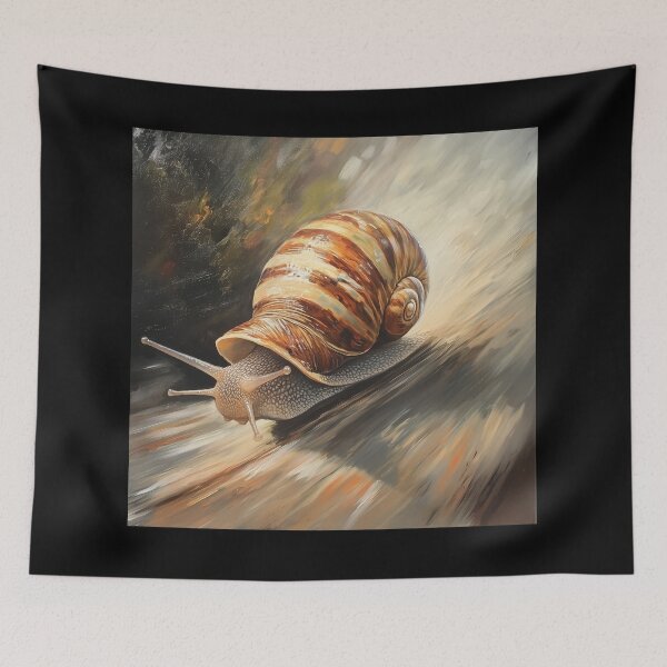 Item preview, Fast Snail – Funny Speedy Snail Paradox Cartoon designed and sold by WordPlayStudio.