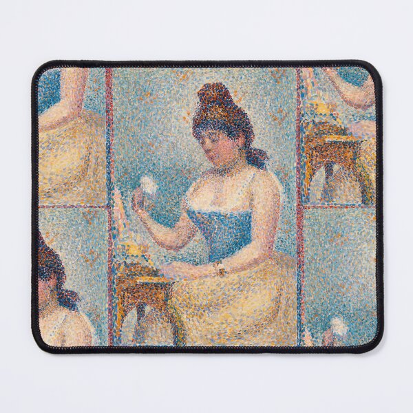 Item preview, Young Woman Powdering Herself by Georges Seurat: Neo Impressionist Art Print designed and sold by artofuniverse.