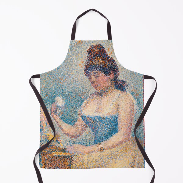 Item preview, Young Woman Powdering Herself by Georges Seurat: Neo Impressionist Art Print designed and sold by artofuniverse.