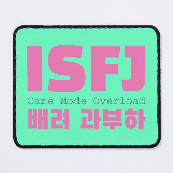 Item preview, ISFJ Care Mode Overload Korean Typography designed and sold by aikdreams.