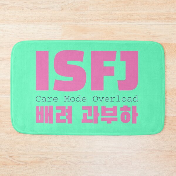 Item preview, ISFJ Care Mode Overload Korean Typography designed and sold by aikdreams.