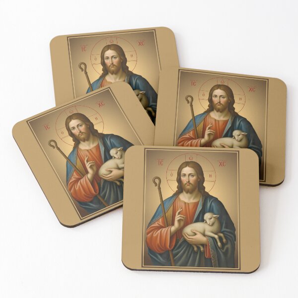 Item preview, Icon of JESUS The Good Shepherd - Orthodox icon designed and sold by orthodox-icon.