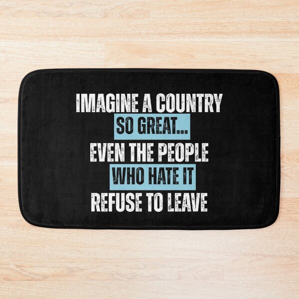 Item preview, Imagine A Country So Great Patriotic Distressed Sarcastic Quote designed and sold by Ali-printshop.