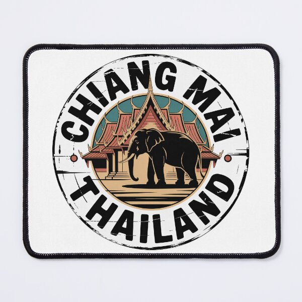 Item preview, Chiang Mai Thailand Vintage Elephant Temple Travel Sticker designed and sold by pod24.
