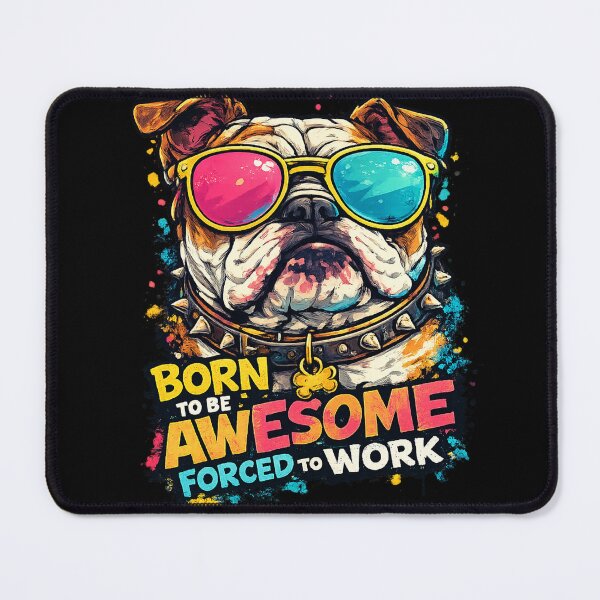 Item preview, Bulldog With Sunglasses designed and sold by UnicornDreamers.