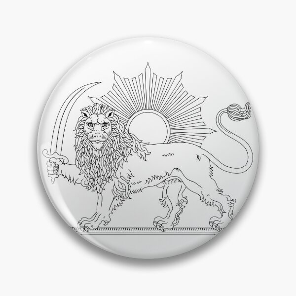 Item preview, Persian Lion Sun Symbol – Ancient Iran Design  designed and sold by Rojan Kamyab.