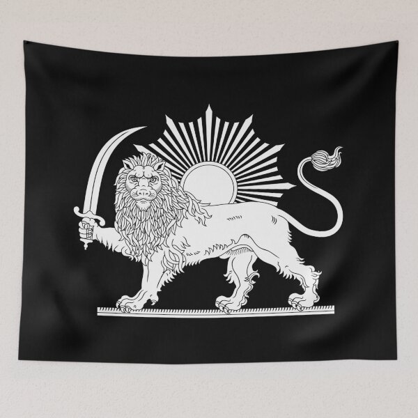Item preview, Persian Lion Sun Symbol – Ancient Iran Design  designed and sold by Rojan Kamyab.