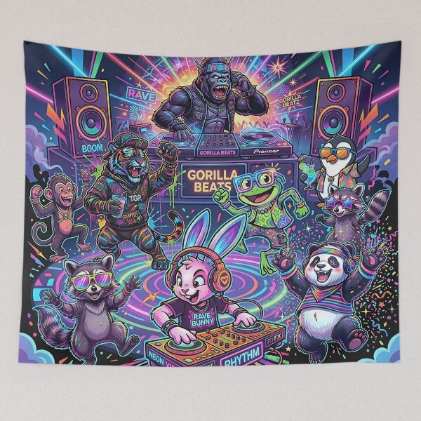 Item preview, Ultimate Party Animal Rave – Neon Festival Madness Scene designed and sold by RH Design Lab.