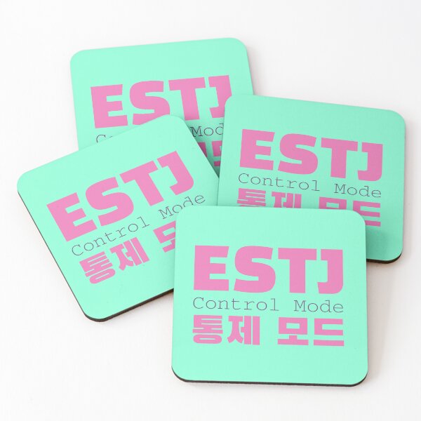 Item preview, ESTJ Control Mode Korean Typography Design designed and sold by aikdreams.