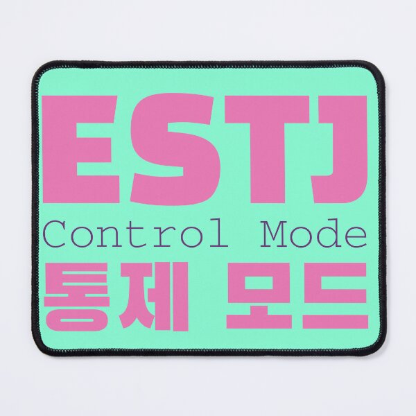 Item preview, ESTJ Control Mode Korean Typography Design designed and sold by aikdreams.