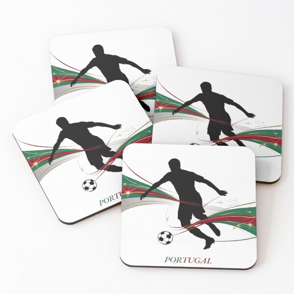Item preview, Dynamic Portugal Soccer Player Silhouette Graphic designed and sold by PMTaurus.