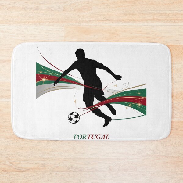 Item preview, Dynamic Portugal Soccer Player Silhouette Graphic designed and sold by PMTaurus.
