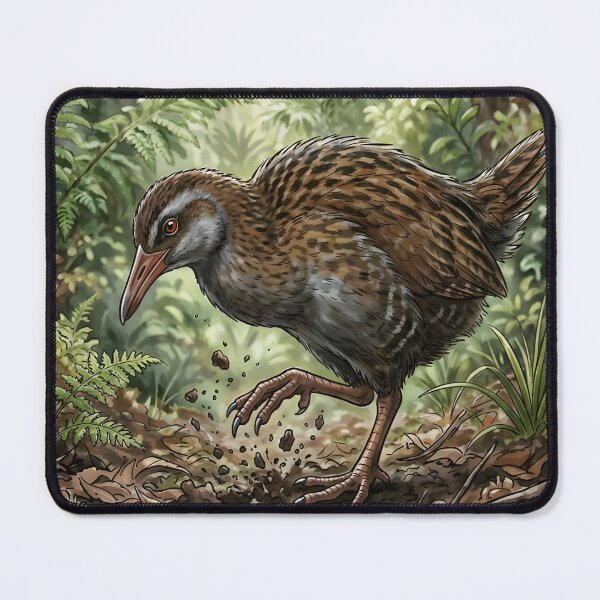 Item preview, Weka Bird - New Zealand Native Forest Wildlife designed and sold by RubisLeaf.