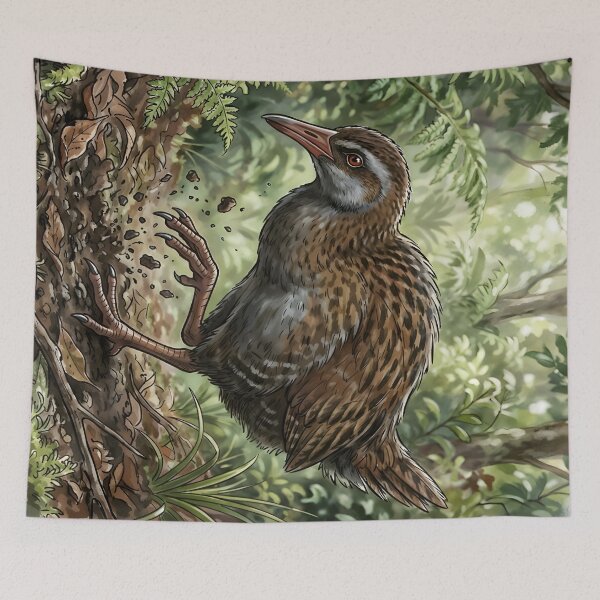 Item preview, Weka Bird - New Zealand Native Forest Wildlife designed and sold by RubisLeaf.
