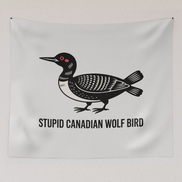 Item preview, stupid canadian wolf bird designed and sold by 123ks.