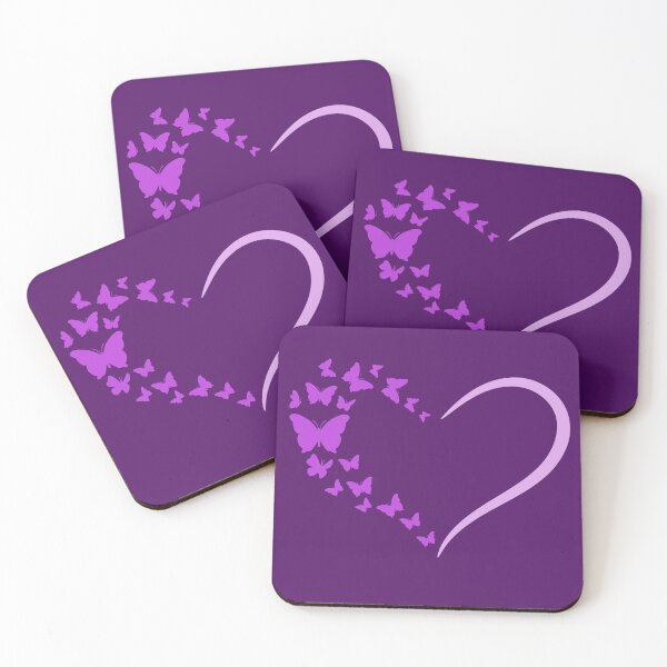 Item preview, Butterfly Heart Silhouette - Purple Flight of Love designed and sold by SolutionsArt.