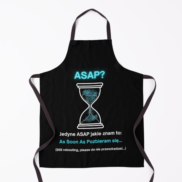 Item preview, Black ASAP? As Soon As Pozbieram Się - Funny Polinglish Office Neon designed and sold by VibePolinglish.