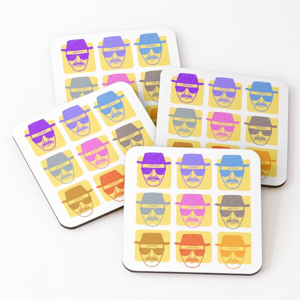 Item preview, Heisenberg Pop Art  Breaking Bad Inspired Andy Warhol Style Multi Colour Walter White Fan Art Design designed and sold by DimensionShift.