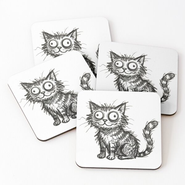 Item preview, Druggy Cat Sketch designed and sold by Maangata Art.