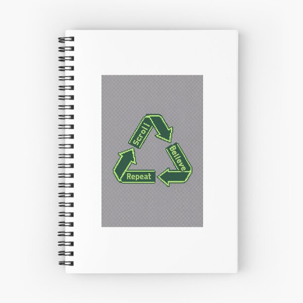 Item preview, Scroll → Believe → Repeat – Retro Pixel Loop designed and sold by RainToday.